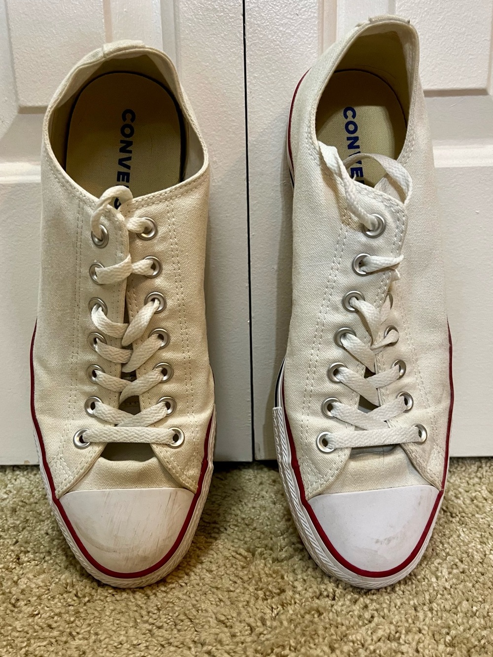 Converse Chuck Taylor All Star Low Top White Sneakers - Men's 10.5